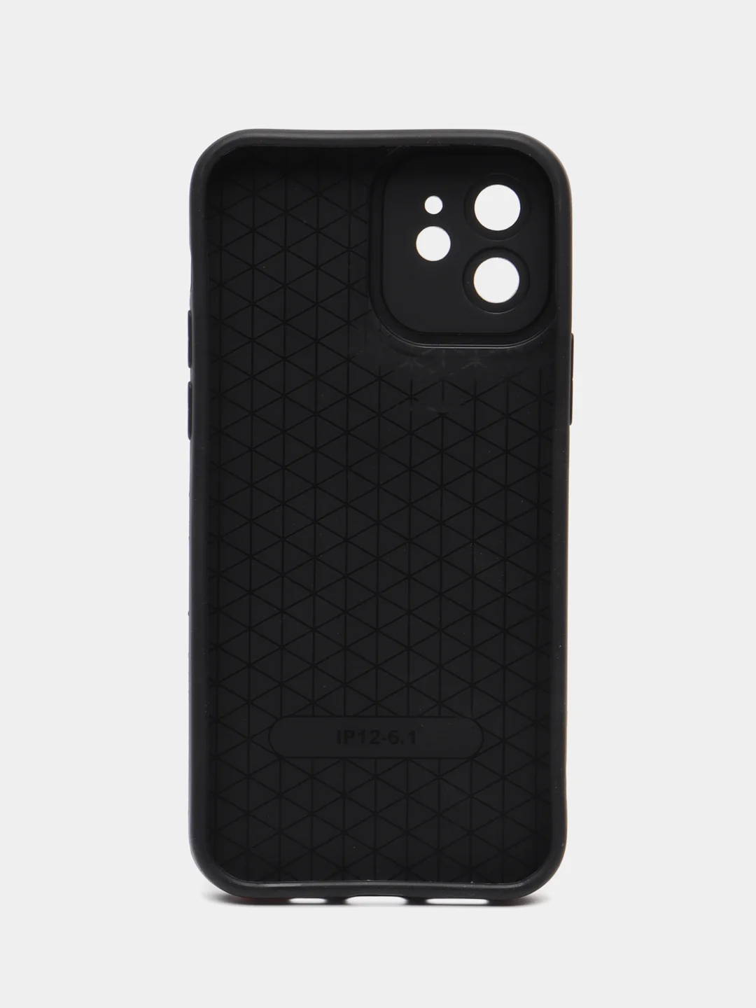 Багровый чехол на iPhone X/XS, 11, 12, 13, 14, 15 Pro, Pro Max, рифленый