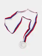 Медаль призовая, 2 место, серебро, d=4 см