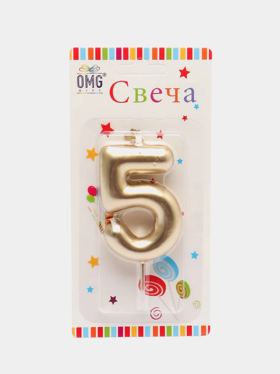 Золотой свечи-цифры для торта, свеча цифра, свечка праздничная, свеча на торт