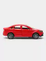 Красный машинка металлическая, ВАЗ, Lada Vesta, инерционная, 12 см
