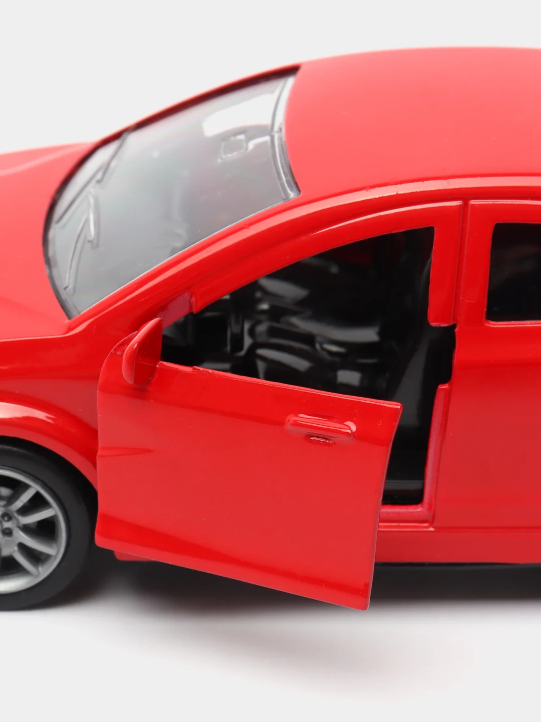Красный машинка металлическая, ВАЗ, Lada Vesta, инерционная, 12 см