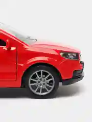 Красный машинка металлическая, ВАЗ, Lada Vesta, инерционная, 12 см