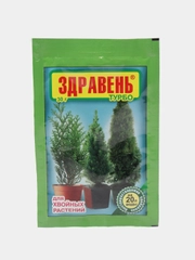 Комплексное органоминеральное удобрение "Здравень турбо", 30 г, для хвойных