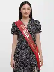 Лента "Выпускник 9 класс", шёлк красный 1 шт,5 шт,10 шт
