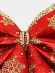 Красный украшение на елку "Бант"