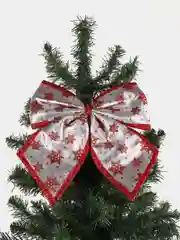 Серебряный украшение на елку "Бант"
