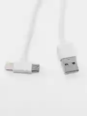 Белый кабель WK WDC-008 Axe, 2 в 1, с разъемами, Micro USB-Lightning