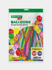 Шарики воздушные для моделирования набор 100 штук, 5х150 см, Brauberg Kids, 591877