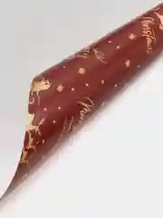 Багровый упаковочная бумага, новогодняя, 70 х 100 см