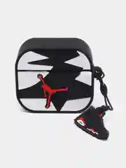 Коричневый чехол для беспроводных наушников Air Pods 3, с карабином, силиконовый