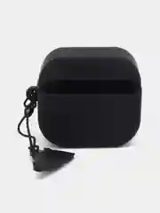 Коричневый чехол для беспроводных наушников Air Pods 3, с карабином, силиконовый