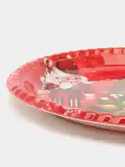 Алый поднос "Новогодние символы", пластиковый