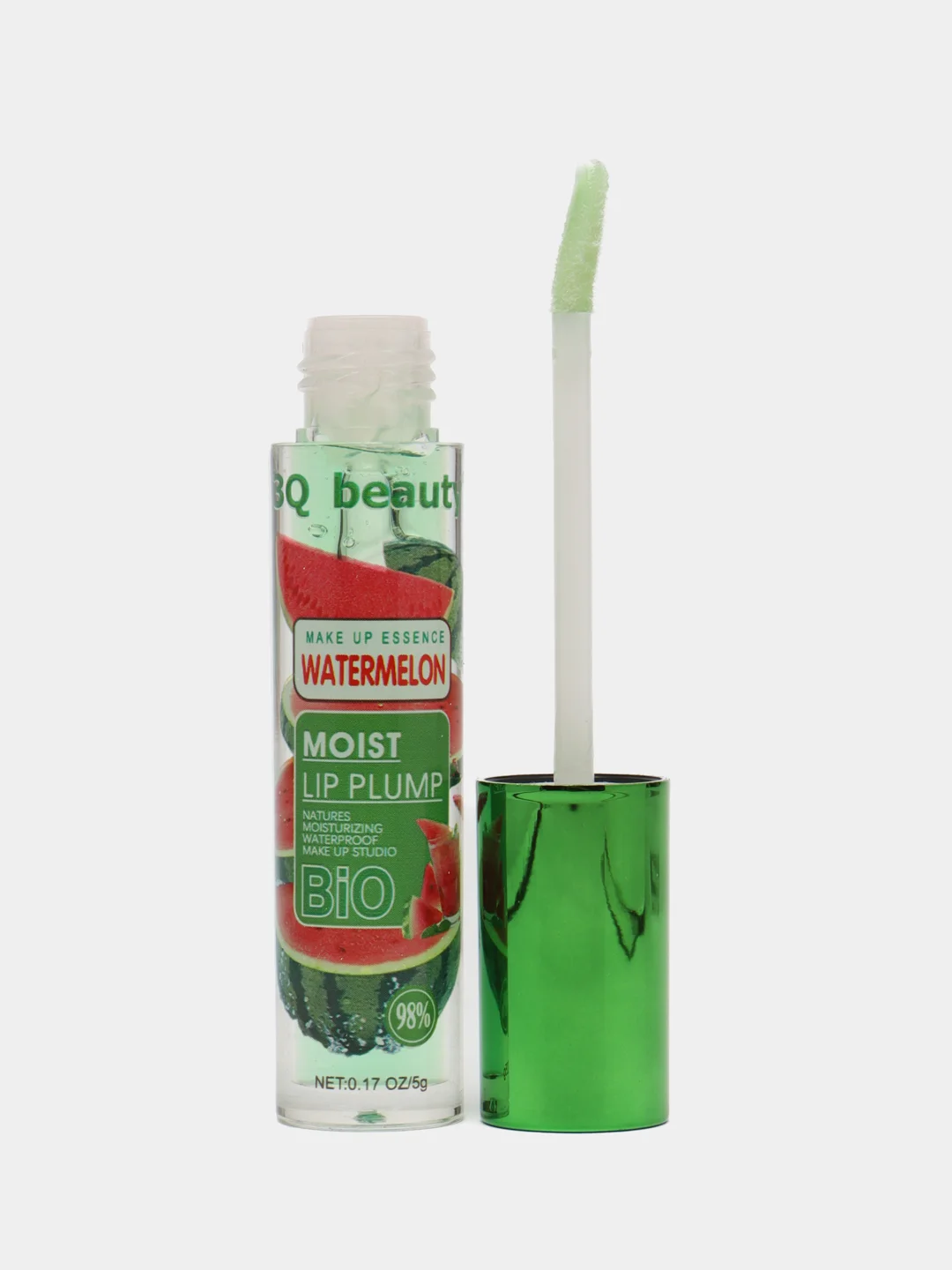 Зеленый блеск для губ с эффектом увеличения объема, 3Q Beauty