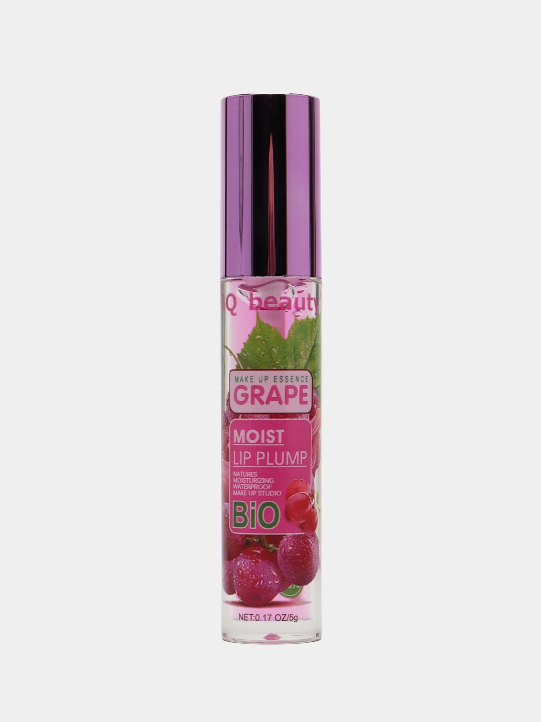 Фиолетовый блеск для губ с эффектом увеличения объема, 3Q Beauty