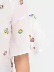 Блузка женская, белая, короткий рукав
