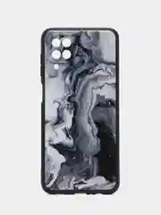 Хаки силиконовый чехол для Samsung Galaxy A12 / M12, с принтом, с рисунком (Самсунг А12 / М12)