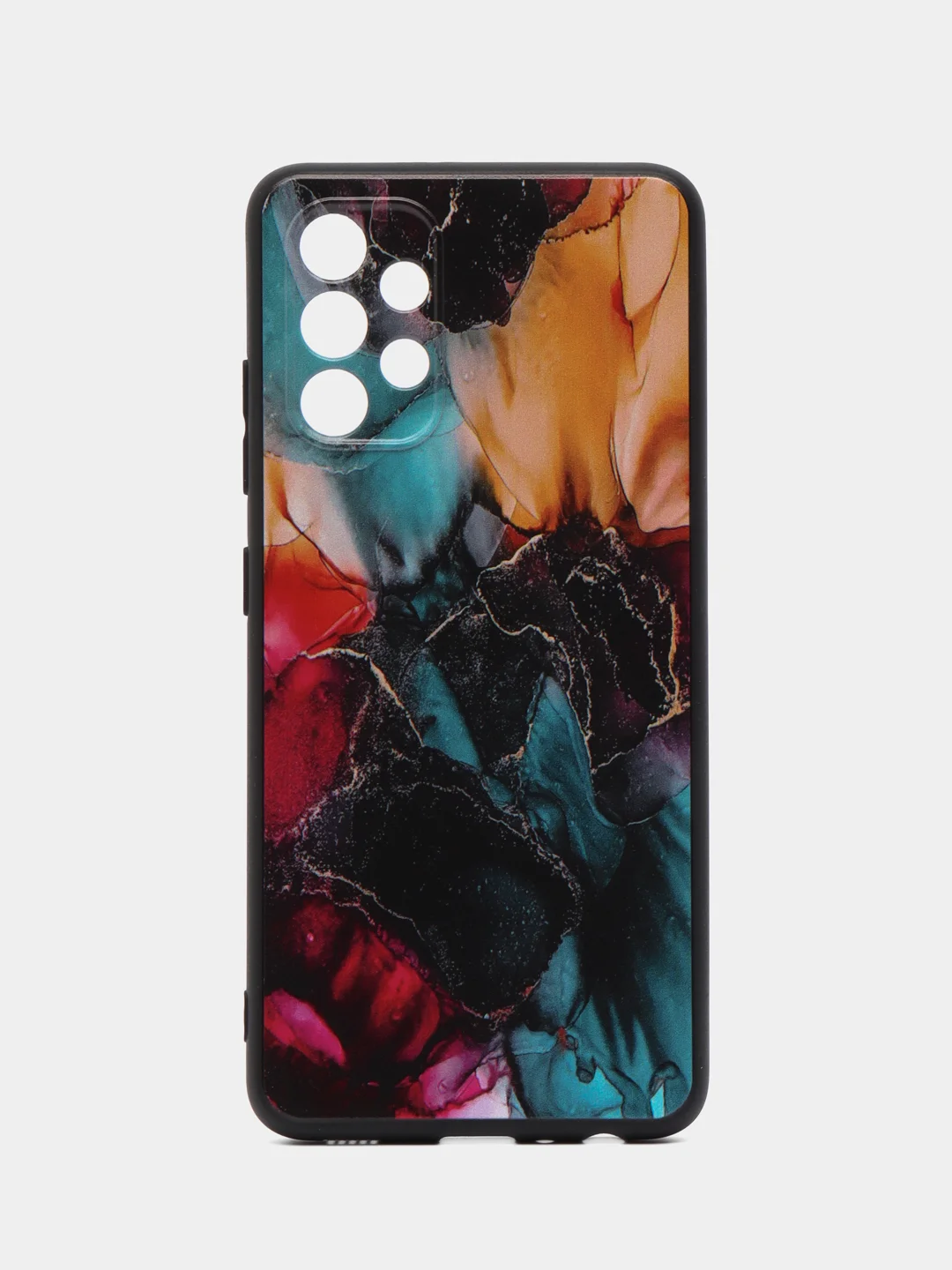 Фиолетовый силиконовый чехол для Samsung Galaxy A32 4G, с принтом, с рисунком (Самсунг Галакси А32)