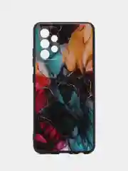 Фиолетовый силиконовый чехол для Samsung Galaxy A32 4G, с принтом, с рисунком (Самсунг Галакси А32)