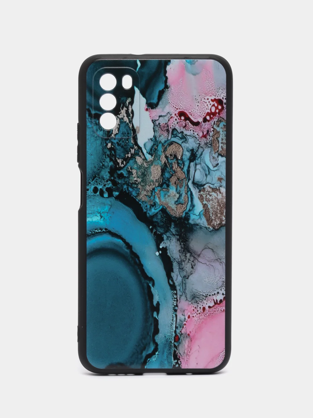 Фуксия чехол силиконовый для Xiaomi POCO M3 (Сяоми Поко М3), с принтом, с рисунком