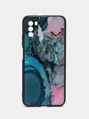Фуксия чехол силиконовый для Xiaomi POCO M3 (Сяоми Поко М3), с принтом, с рисунком