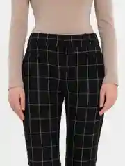 Черный calvin Klein Modern Essential Pant Классические брюки в клетку, зауженные, чёрного цвета