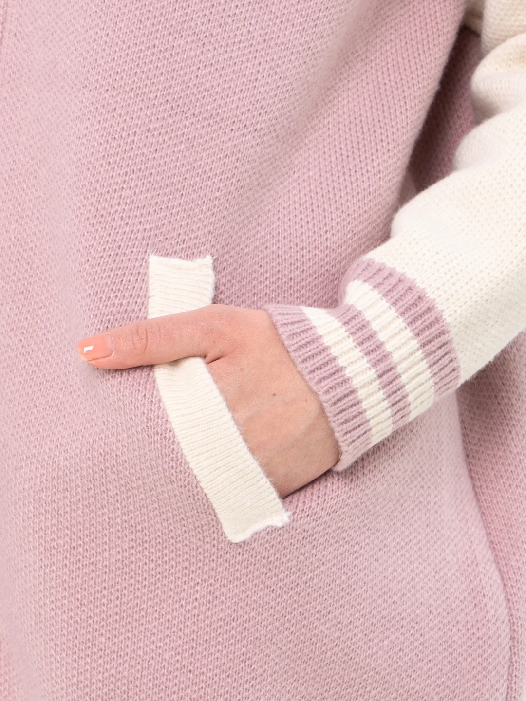 Сиреневый женский бомбер свободного кроя, oversize