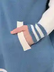 Небесно-голубой женский бомбер свободного кроя, oversize
