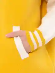 Горчичный женский бомбер свободного кроя, oversize