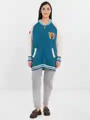 Горчичный женский бомбер свободного кроя, oversize