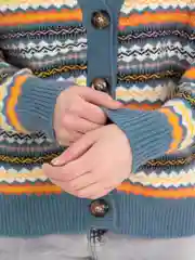 Разноцветный кардиган женский, укороченный, вязаный, оверсайз