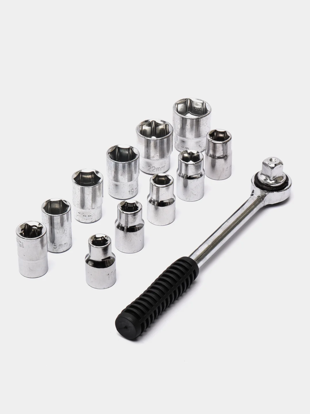 Набор инструментов в кейсе ТУНДРА, автомобильный, 1/2" и 1/4", 98 предметов