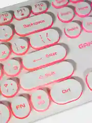 Белый клавиатура Dialog Gan-Kata KGK-16U, игровая, с RGB-подсветкой, USB, подарок на 8 марта