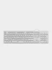 Белый клавиатура Dialog Gan-Kata KGK-16U, игровая, с RGB-подсветкой, USB, подарок на 8 марта