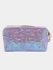 Розовый косметичка PINK на молнии с бусинами
