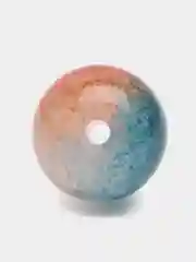 Морской бусины круглые, стеклянные, с эффектом трещин, 10 мм, 10 штук