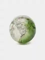Зеленый бусины круглые, стеклянные, с эффектом трещин, 10 мм, 10 штук