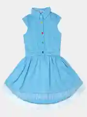 Голубой платье для девочки с 3-7 лет