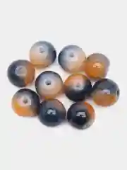 Индиго бусины стеклянные прозрачные, 10 мм, 10 штук
