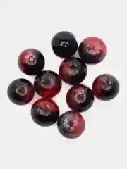 Бордовый бусины стеклянные прозрачные, 10 мм, 10 штук