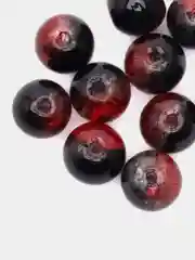 Багровый бусины стеклянные прозрачные, 10 мм, 10 штук