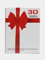 Алый светильник 3D, светодиодный ночник, LED
