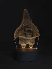 Алый светильник 3D, светодиодный ночник, LED