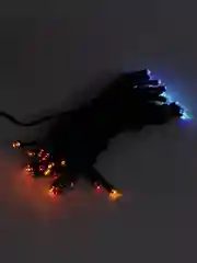 Разноцветный светодиодная гирлянда - нить, на солнечной батарее, LED, уличная, 7метров, 50ламп