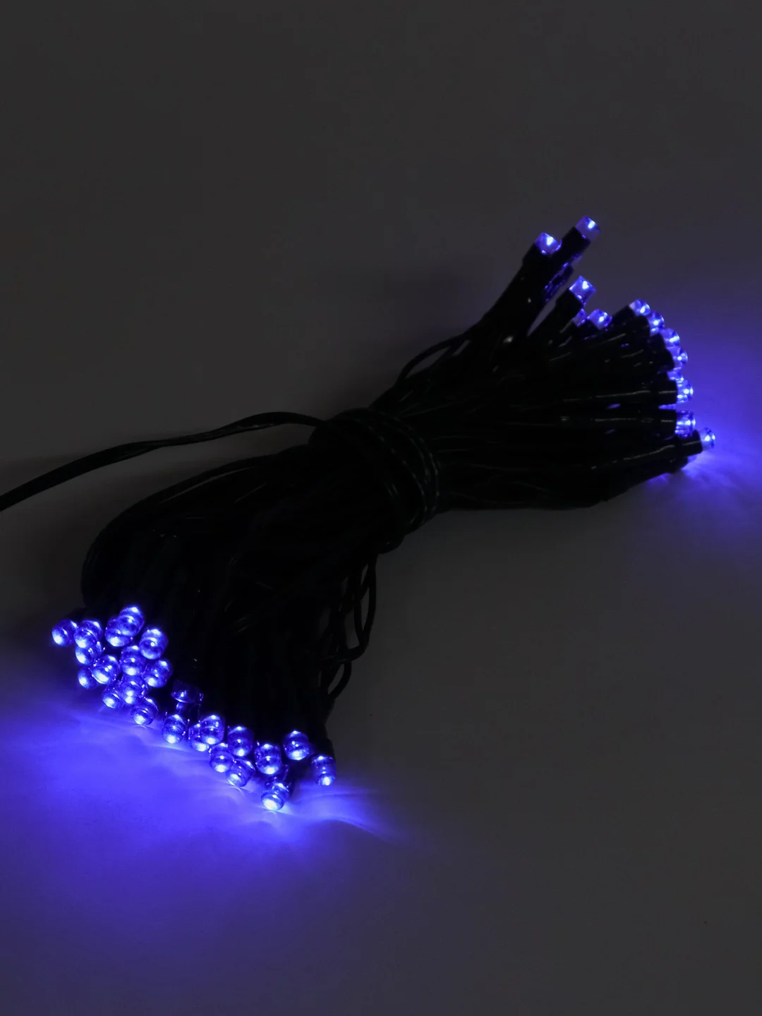 Светло-жёлтый светодиодная гирлянда - нить, на солнечной батарее, LED, уличная, 7метров, 50ламп