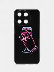 Голубой силиконовый чехол для Realme 11 4G, с принтом, с рисунком, Реалми 11 4 Джи