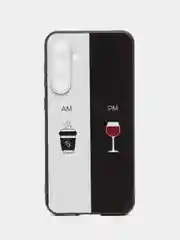 Бирюзовый силиконовый чехол для Samsung Galaxy S23 FE, с принтом, с рисунком, Самсунг Галакси С23 ФЕ