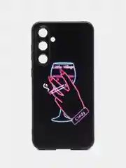 Голубой силиконовый чехол для Samsung Galaxy S23 FE, с принтом, с рисунком, Самсунг Галакси С23 ФЕ