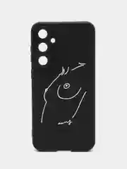 Бежевый меланж силиконовый чехол для Samsung Galaxy S23 FE, с принтом, с рисунком, Самсунг Галакси С23 ФЕ