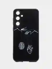 Серый металлик силиконовый чехол для Samsung Galaxy S23 FE, с принтом, с рисунком, Самсунг Галакси С23 ФЕ