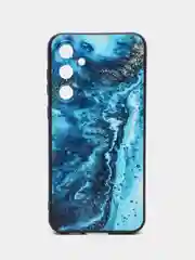 Тёмно-бирюзовый силиконовый чехол для Samsung Galaxy S23 FE, с принтом, с рисунком, Самсунг Галакси С23 ФЕ